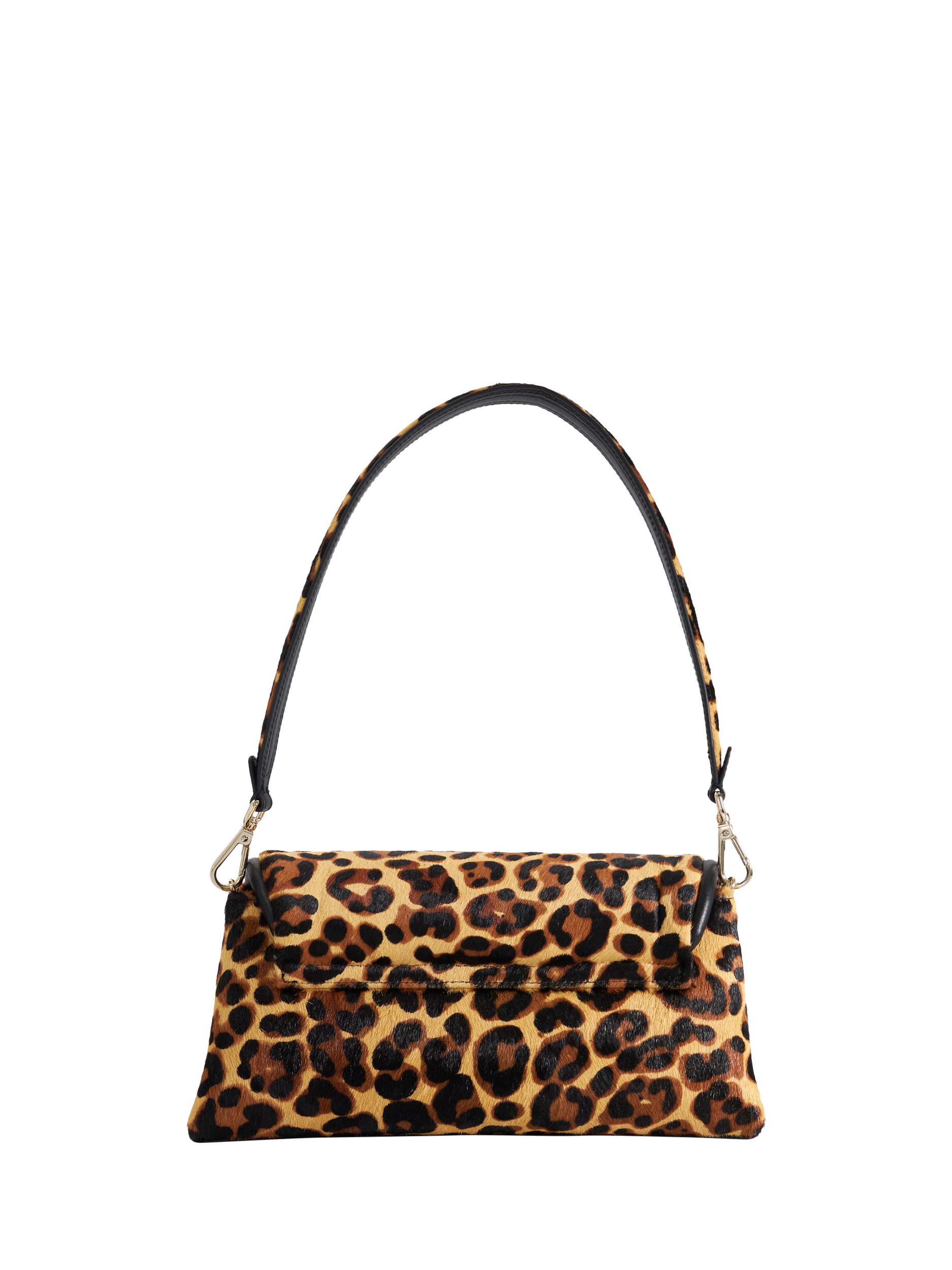Product image 3 of 5, which shows Dune London Chelsea Leather Shoulder Bag, Leopard