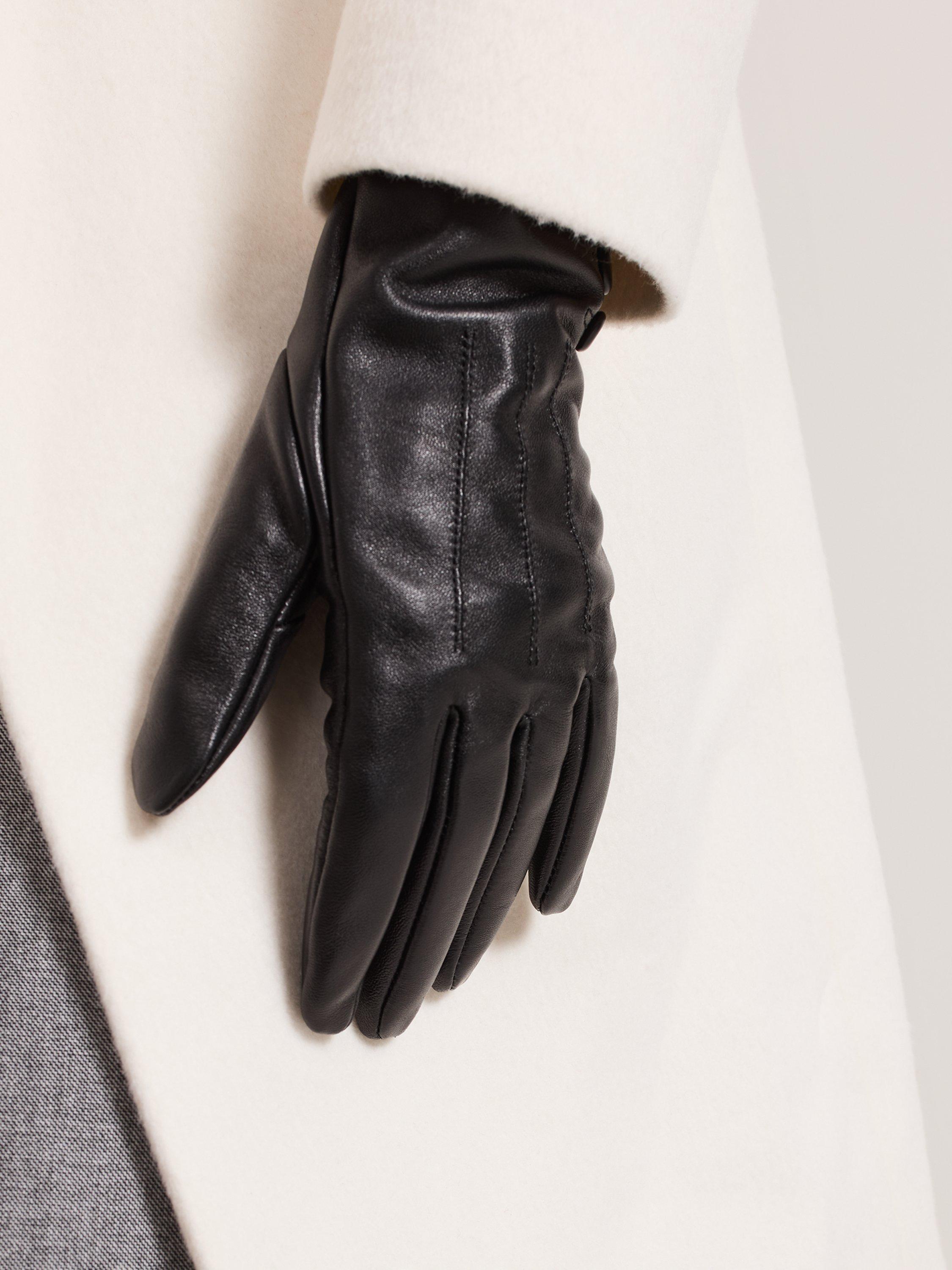 Product image 4 of 4, which shows Phase Eight Leather Gloves