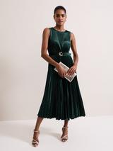 Phase Eight Briella Leaf Print Jersey Maxi Dress, Vermillion