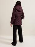 Phase Eight Bobbie Short Puffer Coat, Dark Red