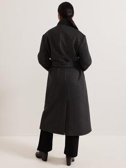 Phase Eight Petite Paloma Coat, Grey - view 2, Grey