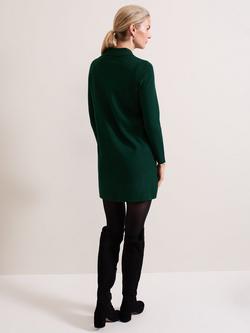 Phase Eight Azealia Mini Shirt Dress, Green - view 2, Green