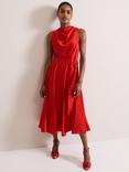 Phase Eight Jasleen Satin Dress, Red