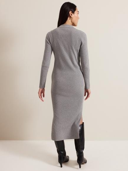 Phase Eight Lucy Dress, Grey - view 2, Grey