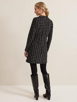 Phase Eight Mylee Dress, Black/Ivory - view 2, Black/Ivory