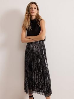 Phase Eight Zoe Metallic Skirt, Metallic, Metallic