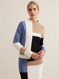 Phase Eight Kamila Colour Block Top, Multi