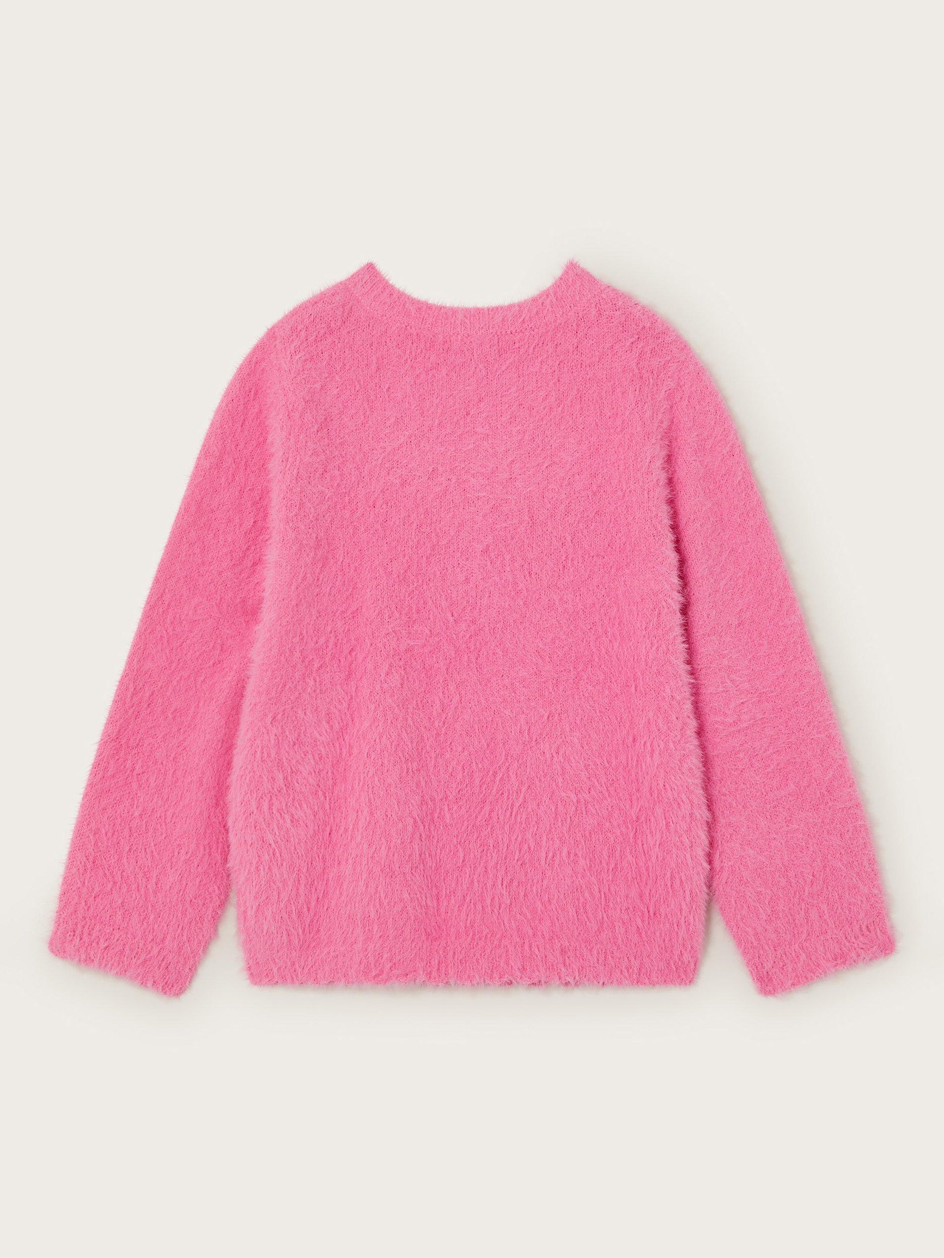 Monsoon Kids Christmas Tree Jumper Pink