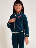 Monsoon Kids' Stardust Bomber Jacket, Teal