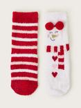 Monsoon Kids' Christmas Cosy Socks, Pack of 2, Multi