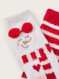 Monsoon Kids' Christmas Cosy Socks, Pack of 2, Multi