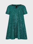 Monsoon Kids' Sienna Sequin Party Dress, Green