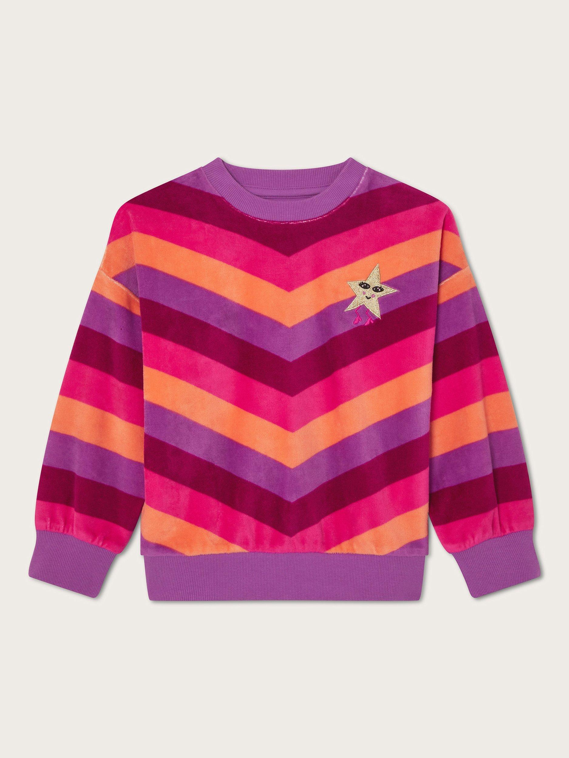 Monsoon Kids' Chevron Star Sweatshirt, Multi