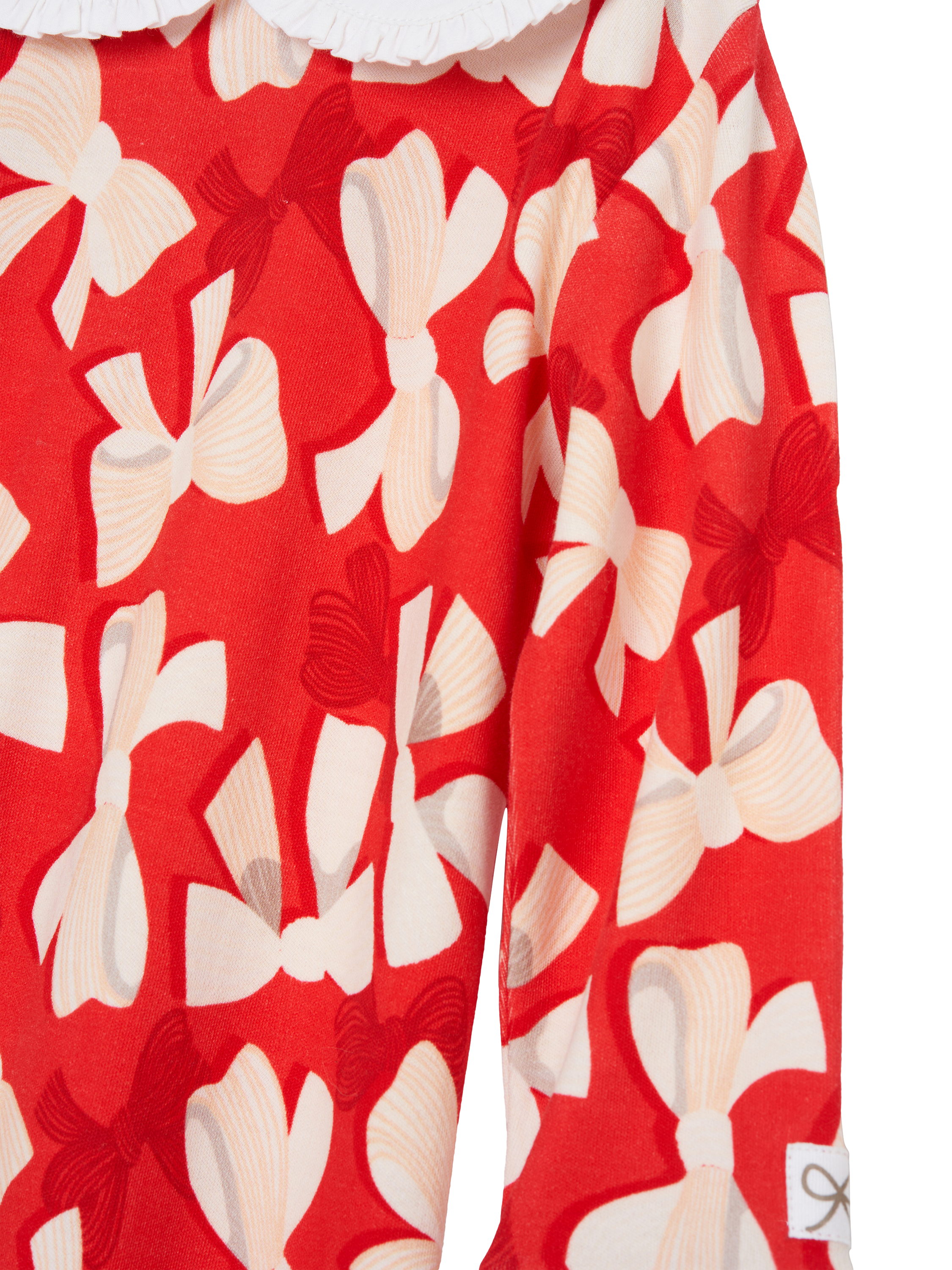 Product image 6 of 7, which shows Angel & Rocket Baby Collar Babygrow, Red/Multi, 0-3 months