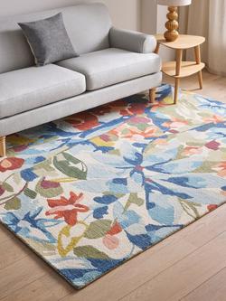 John Lewis Amberley Floral Hand Tufted Rug, Multi - view 2, Multi