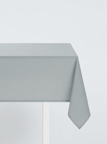 John Lewis ANYDAY Rectangular Cotton Tablecloth, Soft Grey, Soft Grey