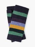 Brora Stripe Cashmere Fingerless Mittens