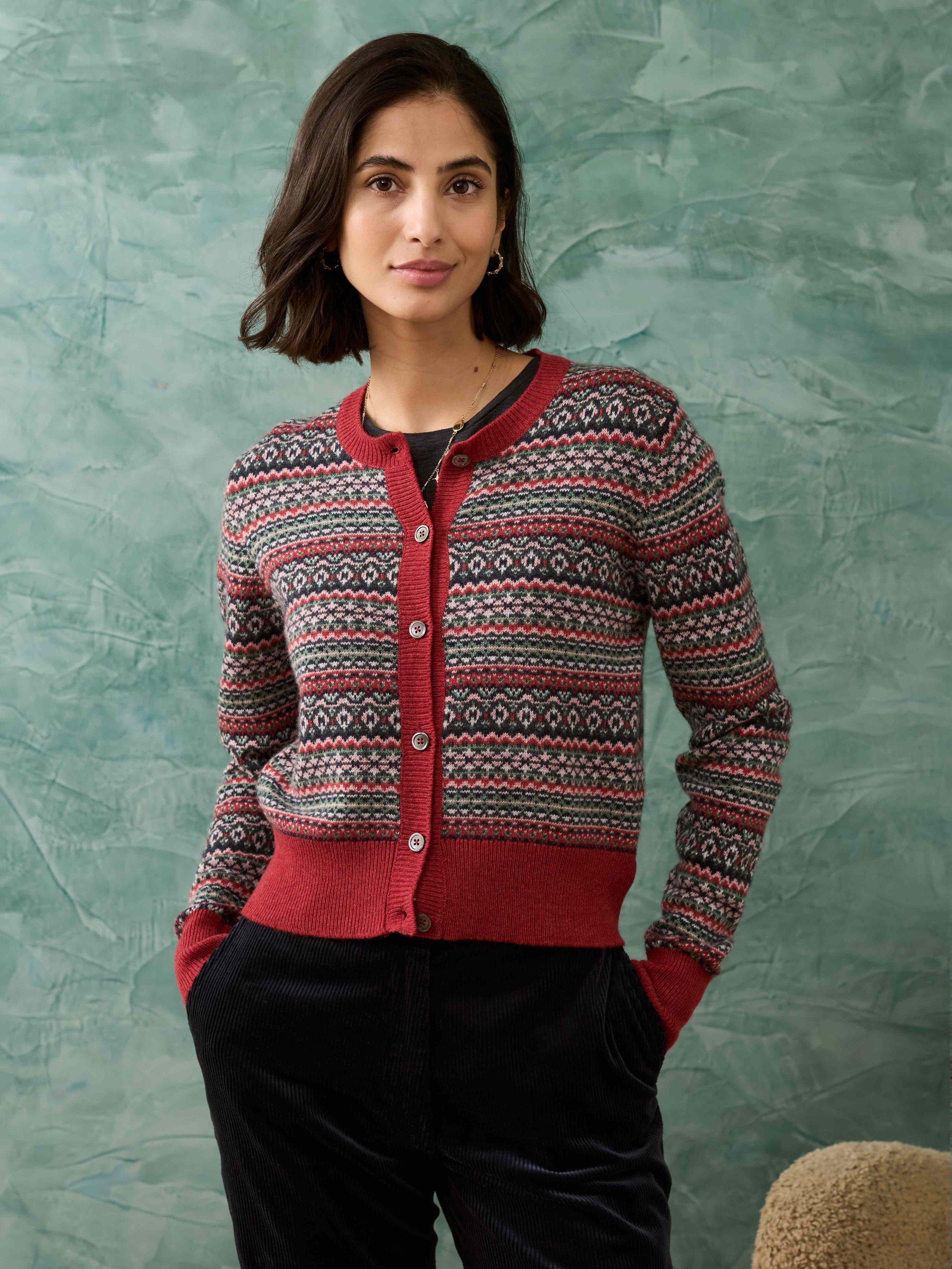 Brora Fair Isle Cashmere Cardigan