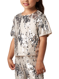 Angel & Rocket Kids' Sequin Top, Silver