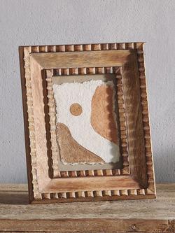 nkuku Haniska Mango Wood Photo Frame - view 2, Multi