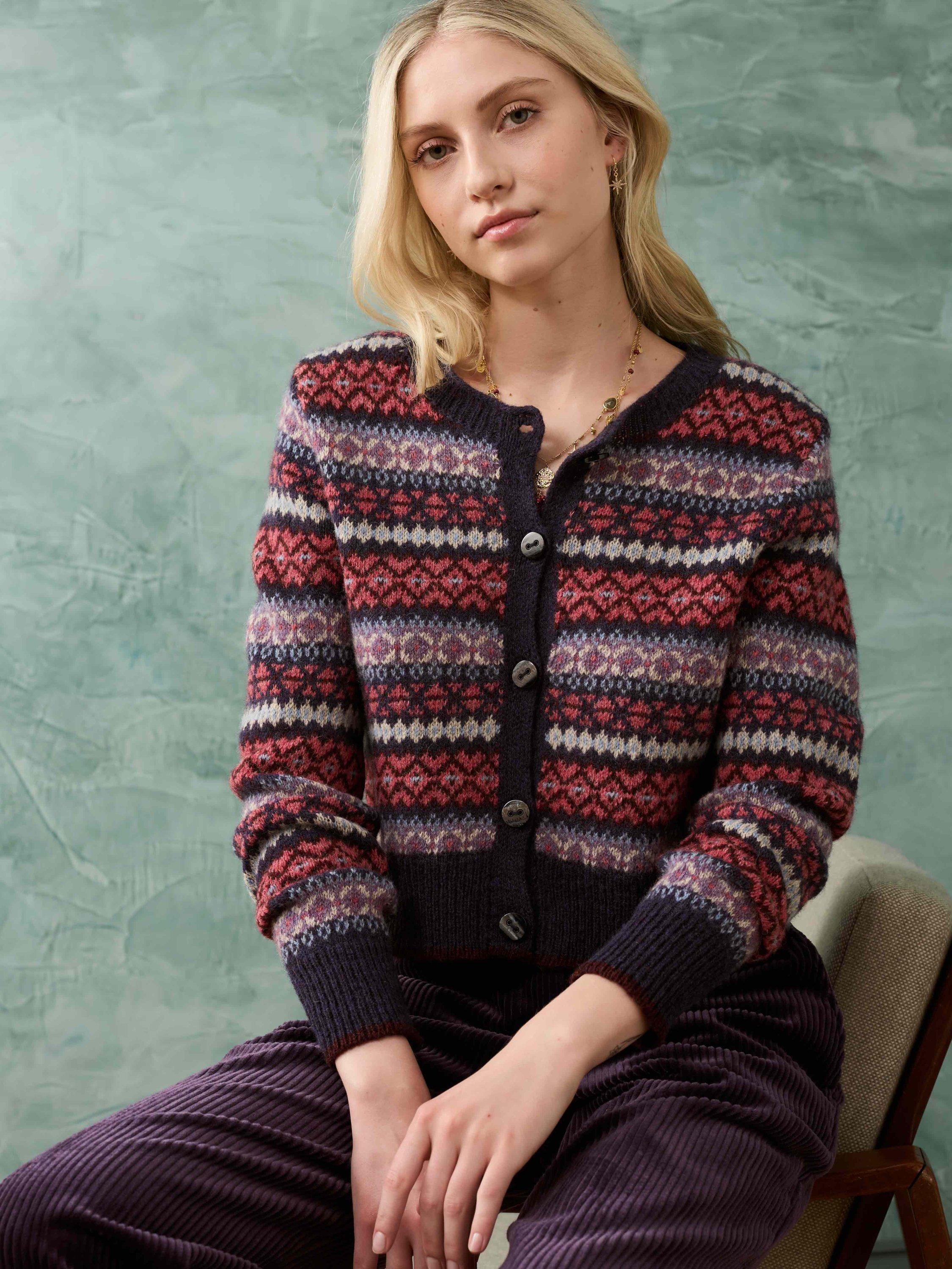 Brora Fair Isle Wool Cardigan