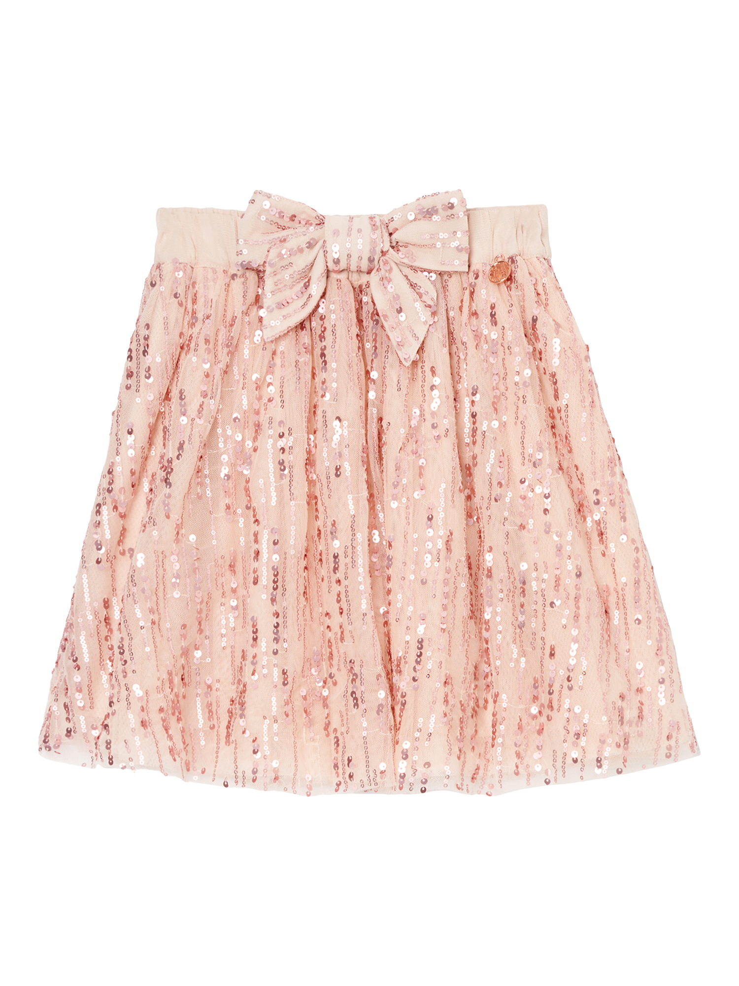 Product image 3 of 5, which shows Angel & Rocket Kids' Elle Sequin Skirt, Pink, 3 years