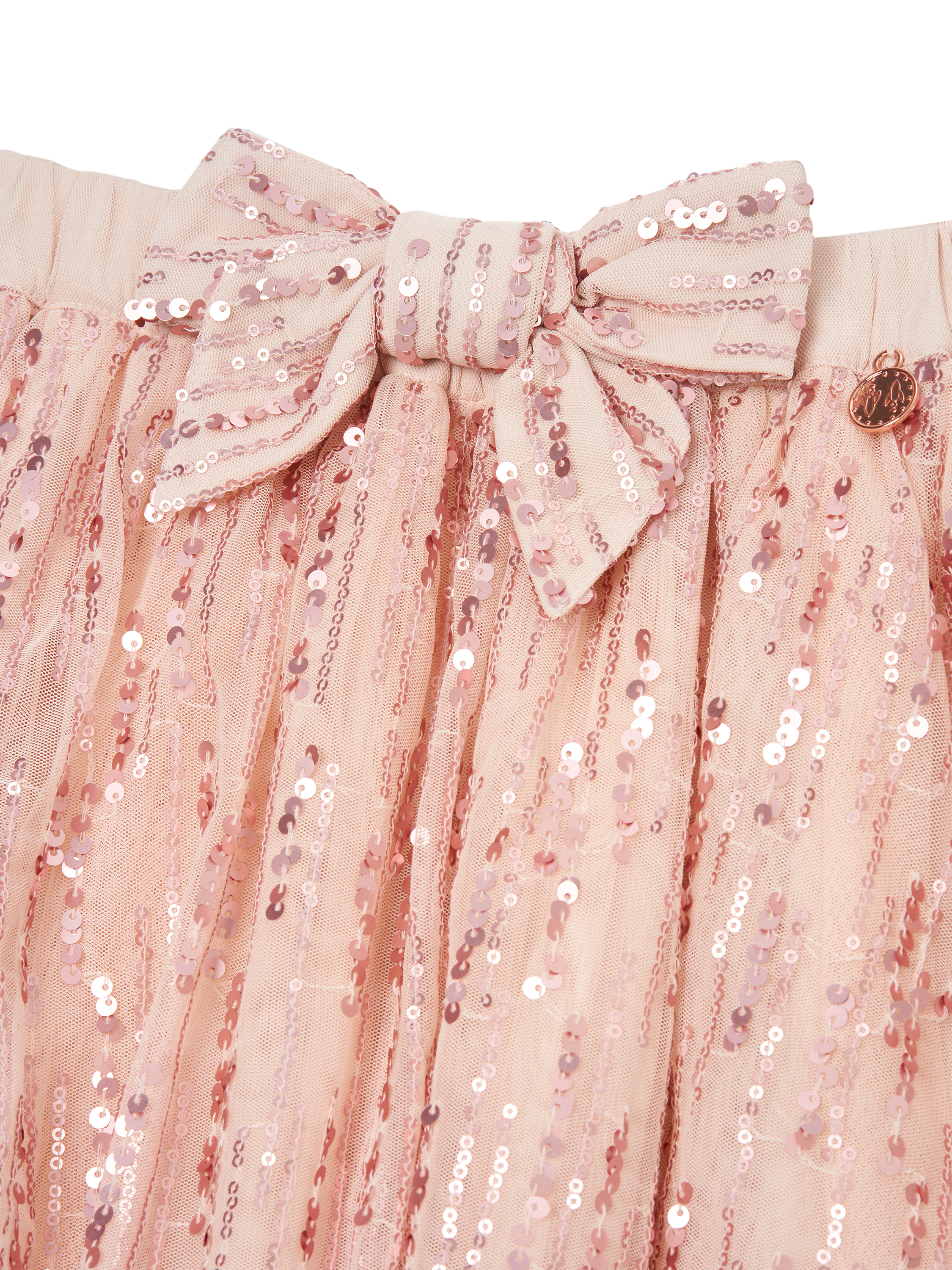 Product image 5 of 5, which shows Angel & Rocket Kids' Elle Sequin Skirt, Pink, 3 years