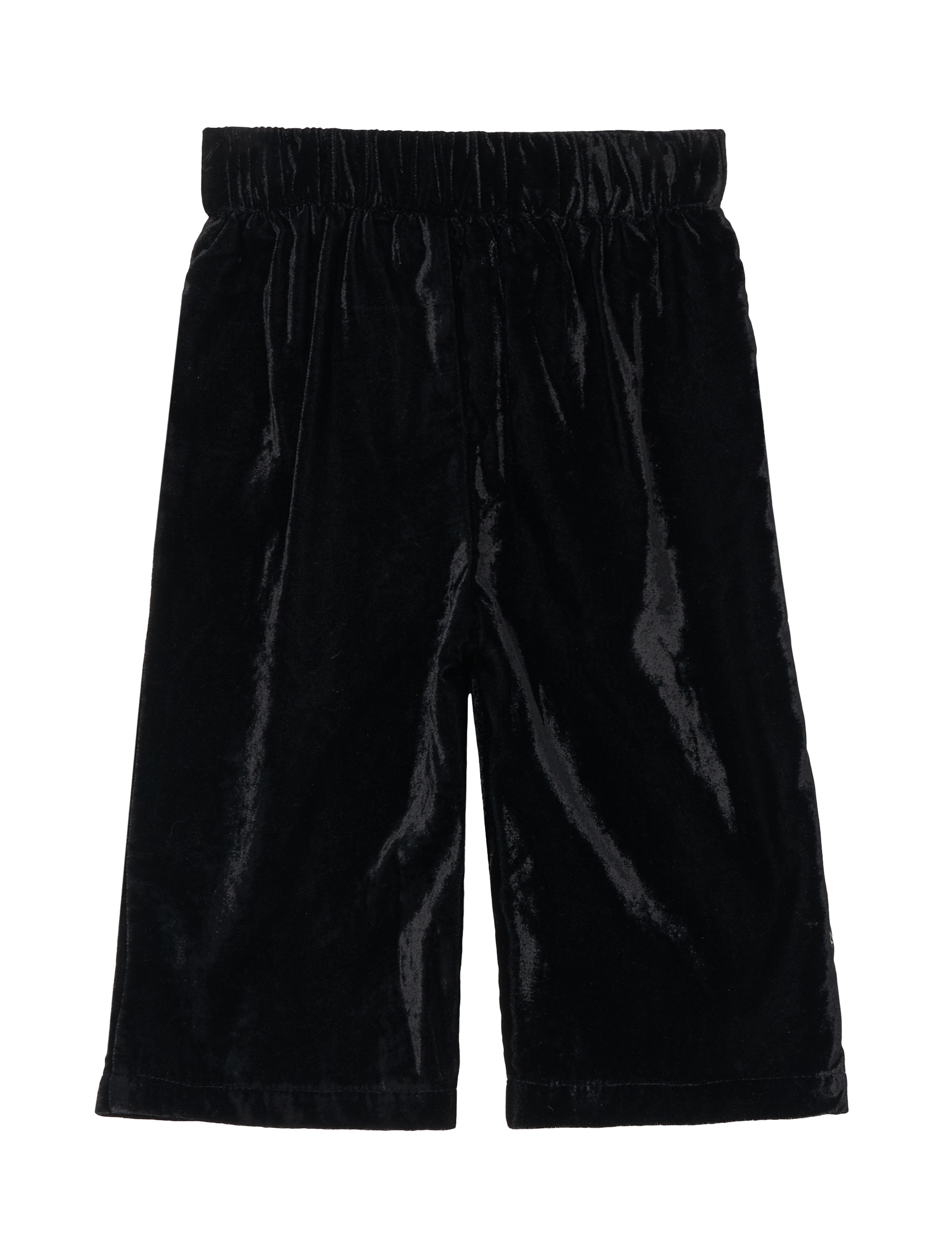 Product image 5 of 6, which shows Angel & Rocket Kids' Velvet Trousers, Black, 3-6 months