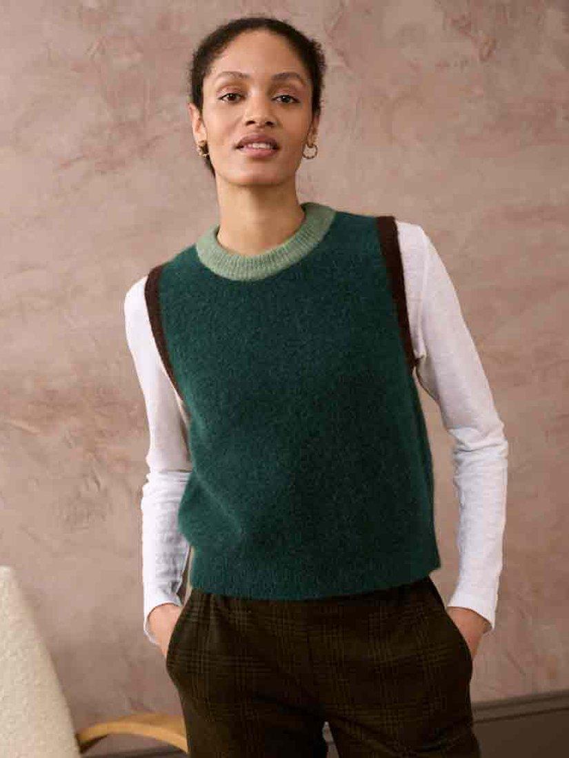 Brora Alpaca Wool Blend Tank Top, Mallard