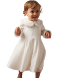 Angel & Rocket Kids' Fur Collar Dress, Ivory