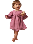 Angel & Rocket Baby Clara Needlecord Dress, Pink, Pink