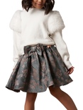 Angel & Rocket Kids' Jacquard Tutu Skirt, Silver/Rose Gold