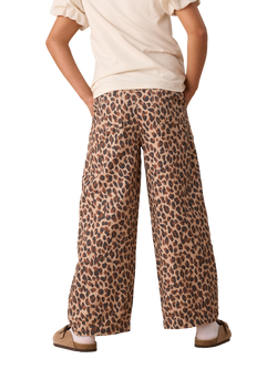 Angel & Rocket Kids' Cotton Leopard Print Wide Leg Trousers - view 2, Multi
