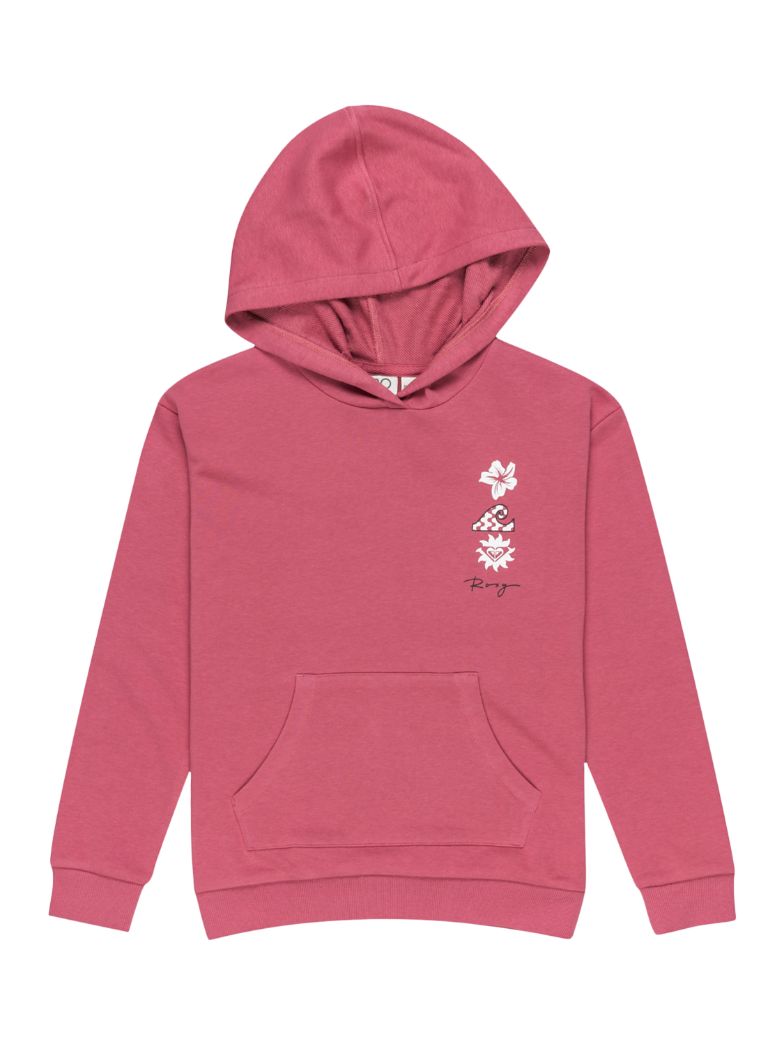 Product image 1 of 2, which shows Roxy Kids' Surf Feeling Hoodie, Heather Rose, 10 years