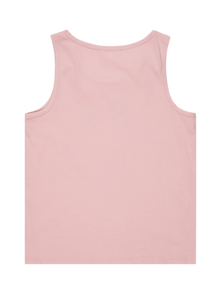 Roxy Kids' There is Life Logo Organic Cotton Vest, Bleached Mauve - view 2, Bleached Mauve