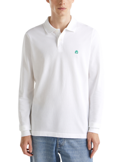 Benetton Cotton Polo Shirt, White