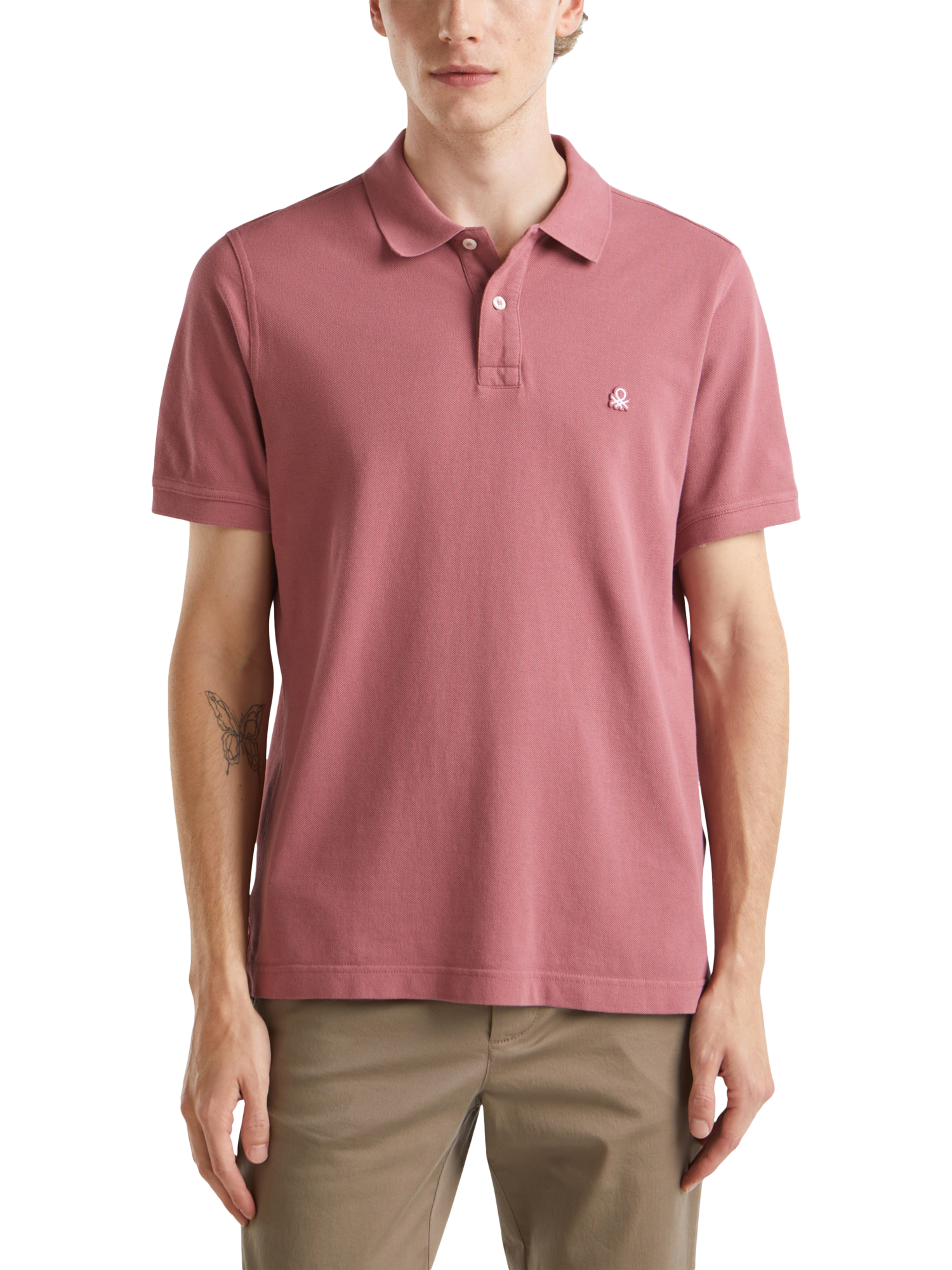 Benetton Regular Fit Polo Shirt Plum