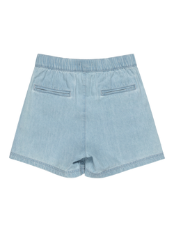 Roxy Kids' Call On Me Cotton Denim Shorts, Light Blue - view 2, Light Blue
