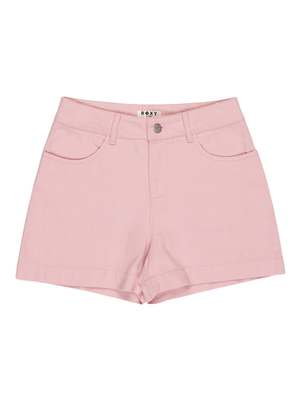 Roxy Kids' Honey Sunkissed Shorts, Bleached Mauve, Bleached Mauve