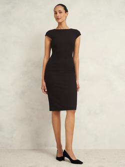 Hobbs Petite Mia Dress, Black, Black