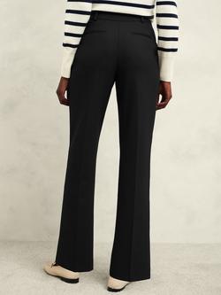 Hobbs Petite Gerrie Wool Blend Trousers, Black - view 2, Black