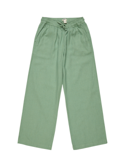 Roxy Lekeitio Break Linen Rich Trousers, Basil, Basil
