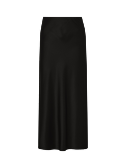 Malina Aubree Satin Skirt, Black