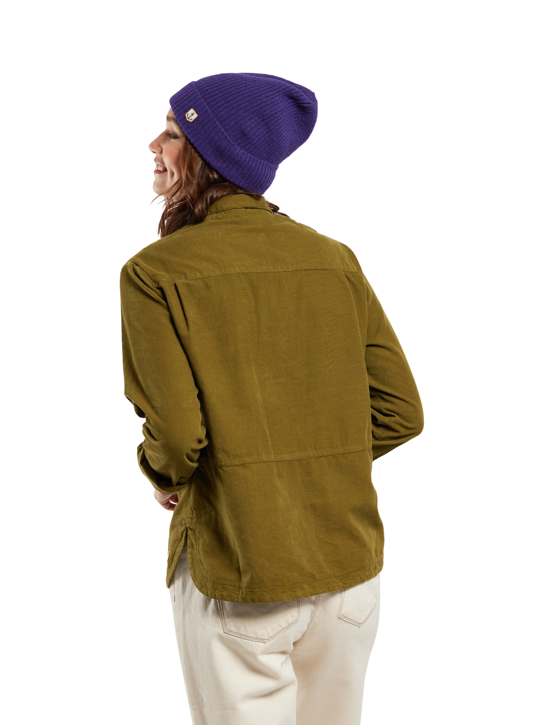 Product image 5 of 5, which shows Armor Lux Baby Corduroy Shirt, Fir Green, 40