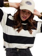 フェイズ エイト Phase Eight Salima Stripe Pullover （Black Ivory） Phase Eight Salima Stripe Jumper, Black/Ivory