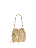 Dune Electrical Diamante Drawstring Bag, Gold