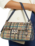 Dune Highgate Textured Check Shoulder Bag, Multi