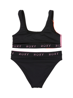 Roxy Kids' Two Piece Swimsuit, Anthracite - view 2, Anthracite