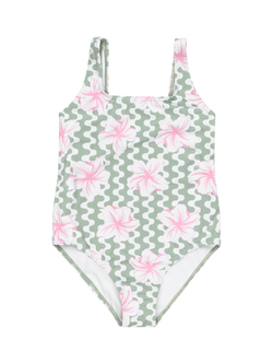 Roxy Kids' Swimsuit, Basil Party Waves, Basil Party Waves