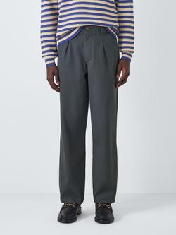 John Lewis Pleat Front Chinos, Grey